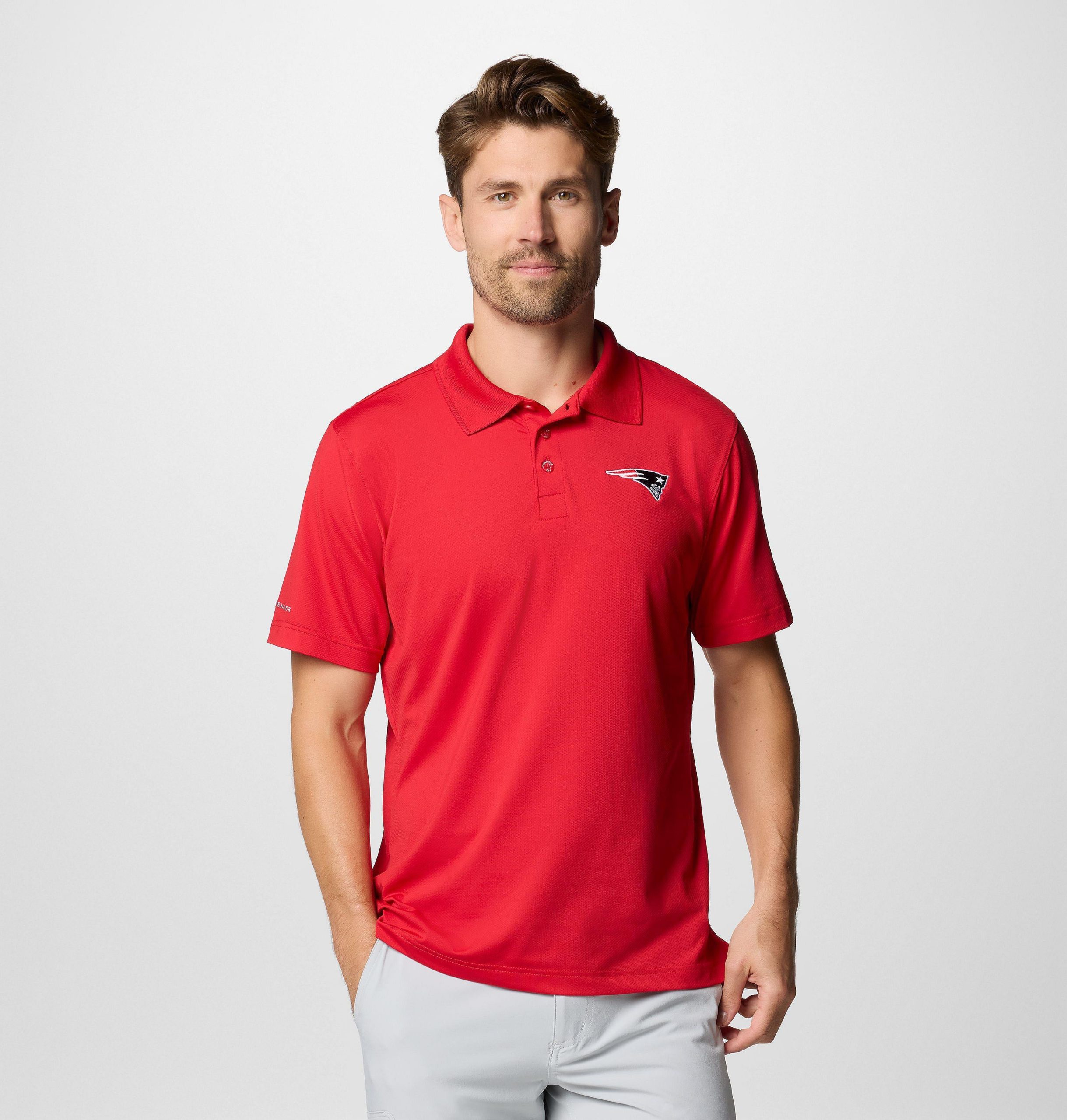 herre pfg low drag offshore polo - new england patriots