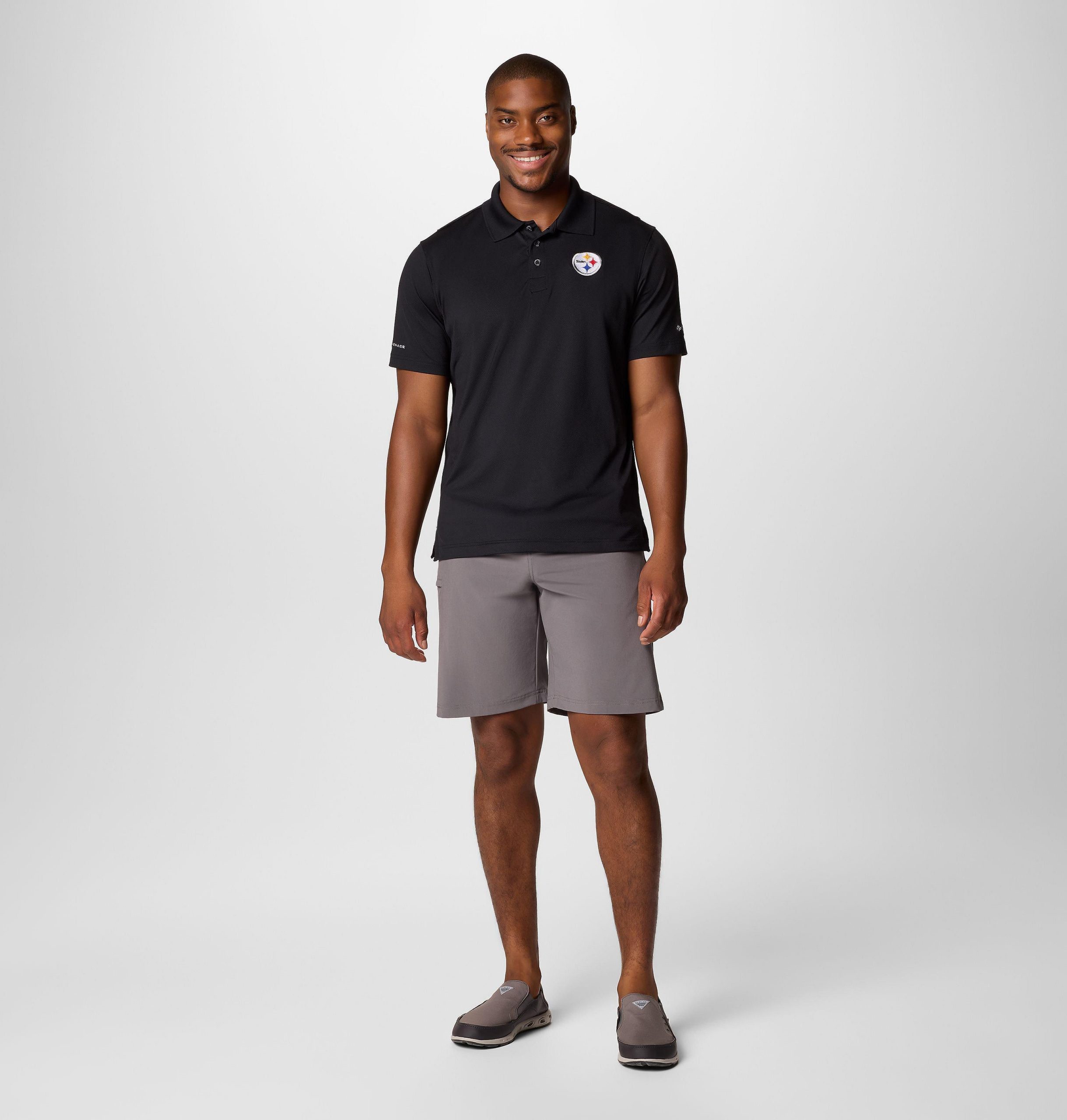 herre pfg low drag offshore polo - pittsburgh steelers