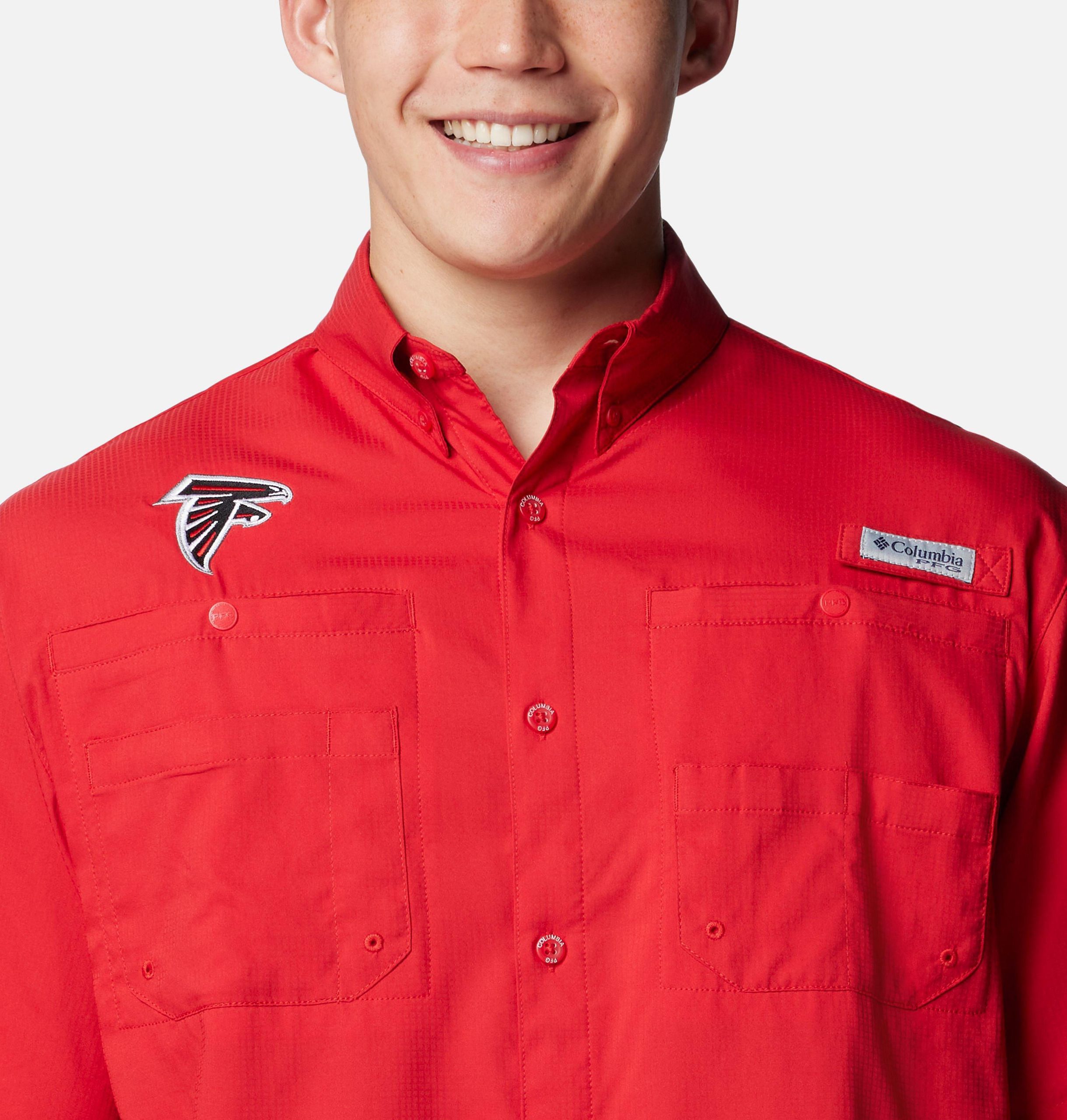 herre pfg tamiami kortermet skjorte - atlanta falcons