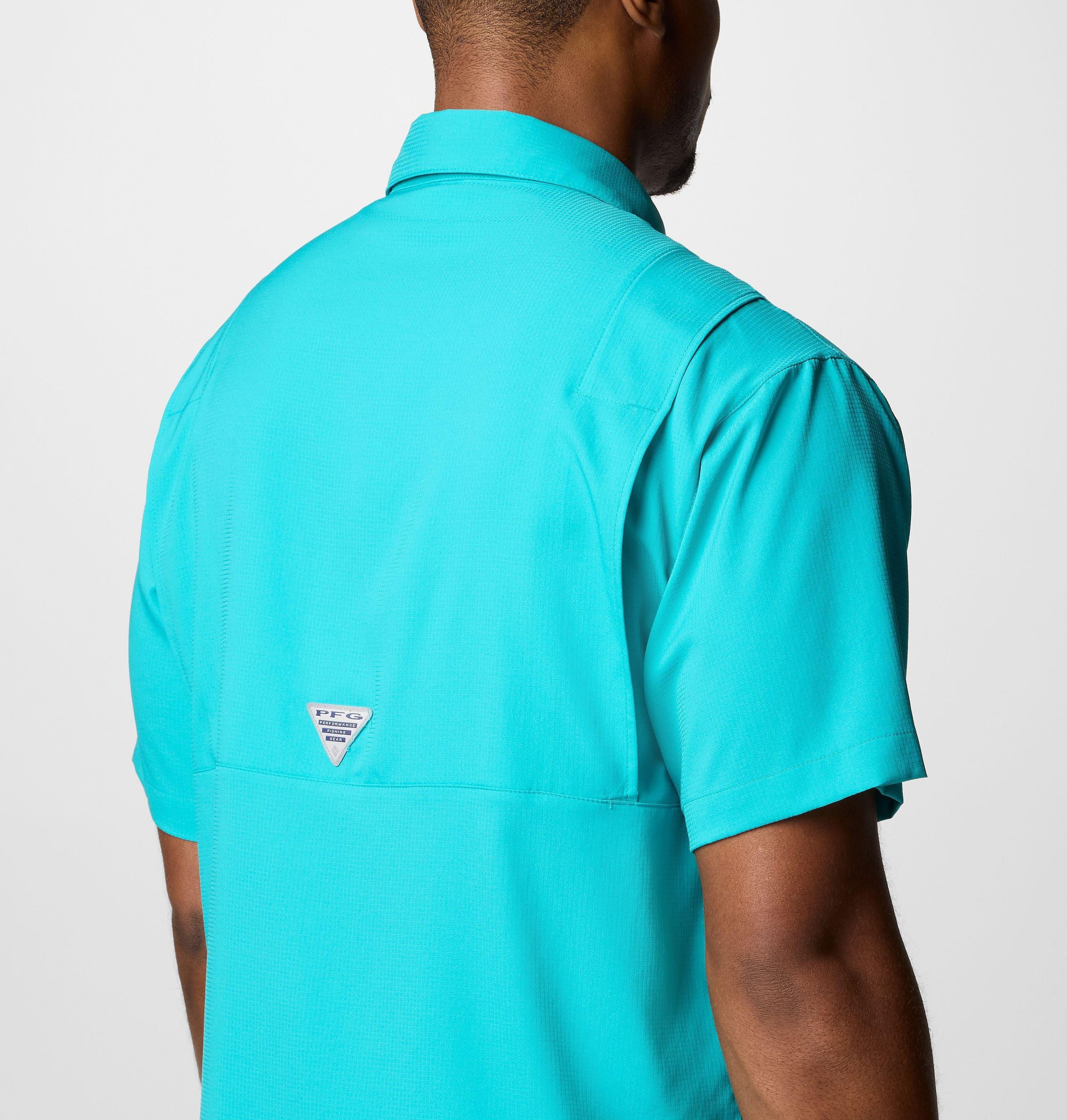 herre pfg tamiami kortermet skjorte - miami dolphins