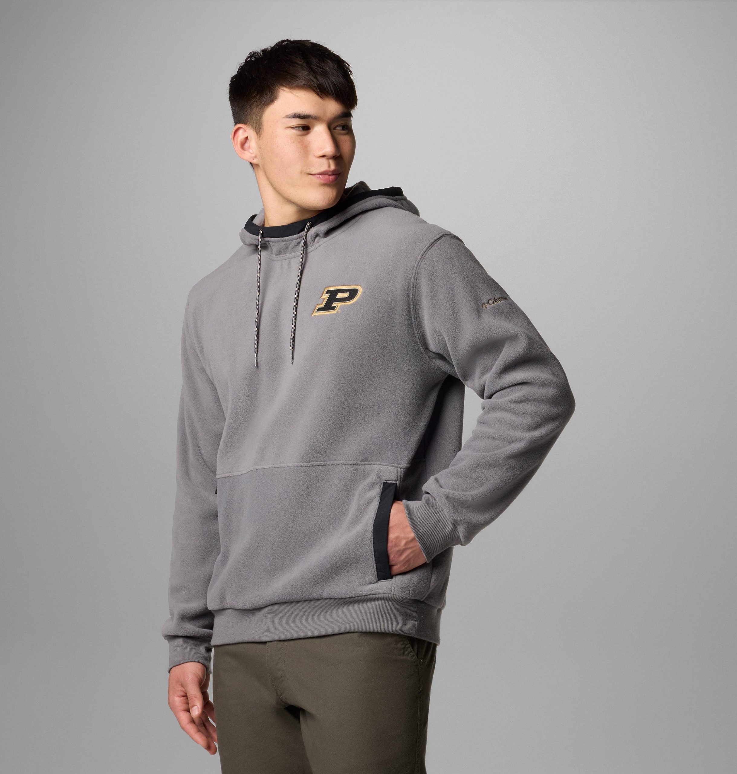 herre collegiate flanker fleece hettegenser – purdue