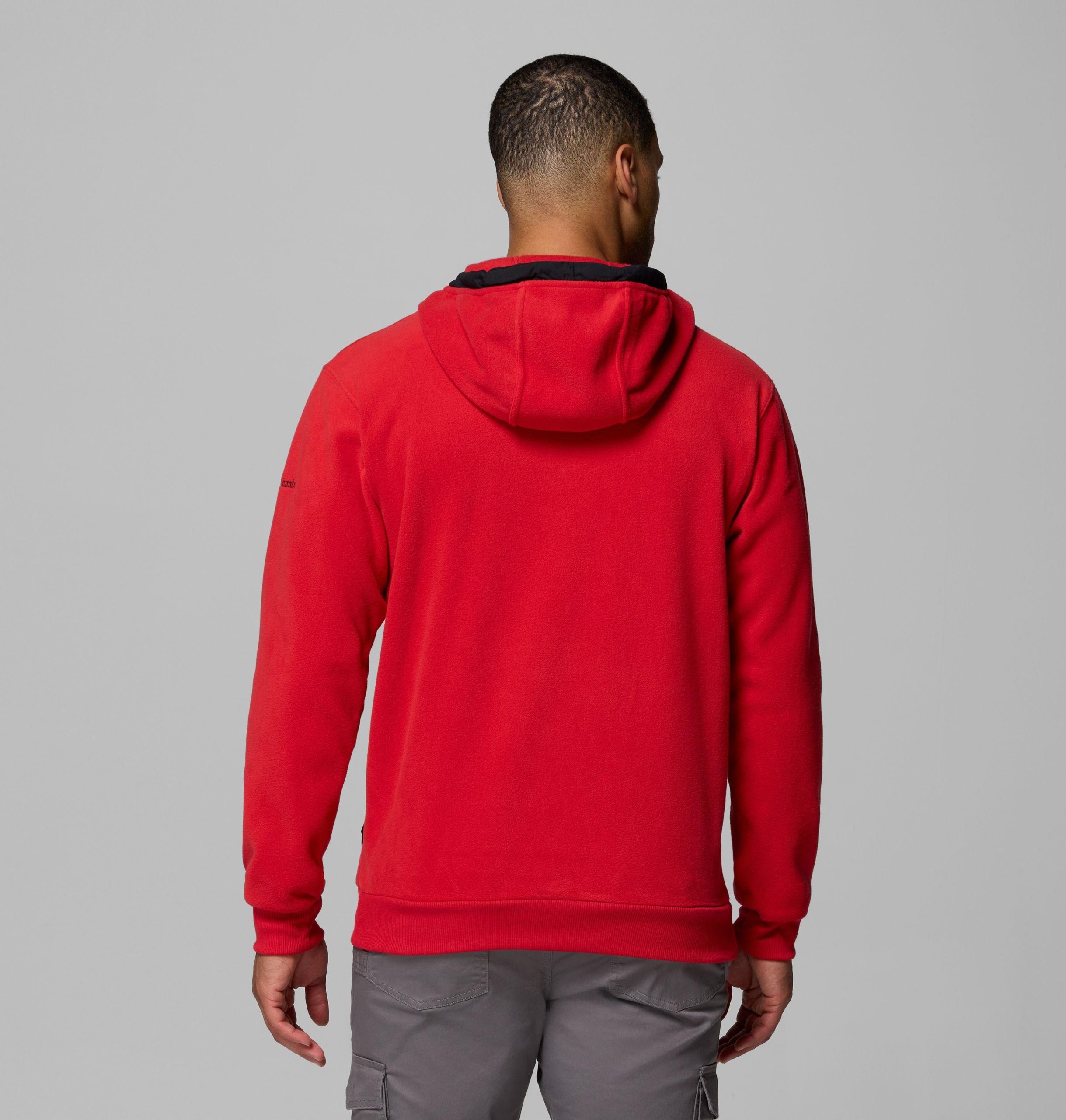 herre collegiate flanker fleece hettegenser – wisconsin