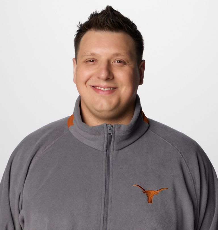 herre collegiate flanker iv fleecejakke – texas – stor