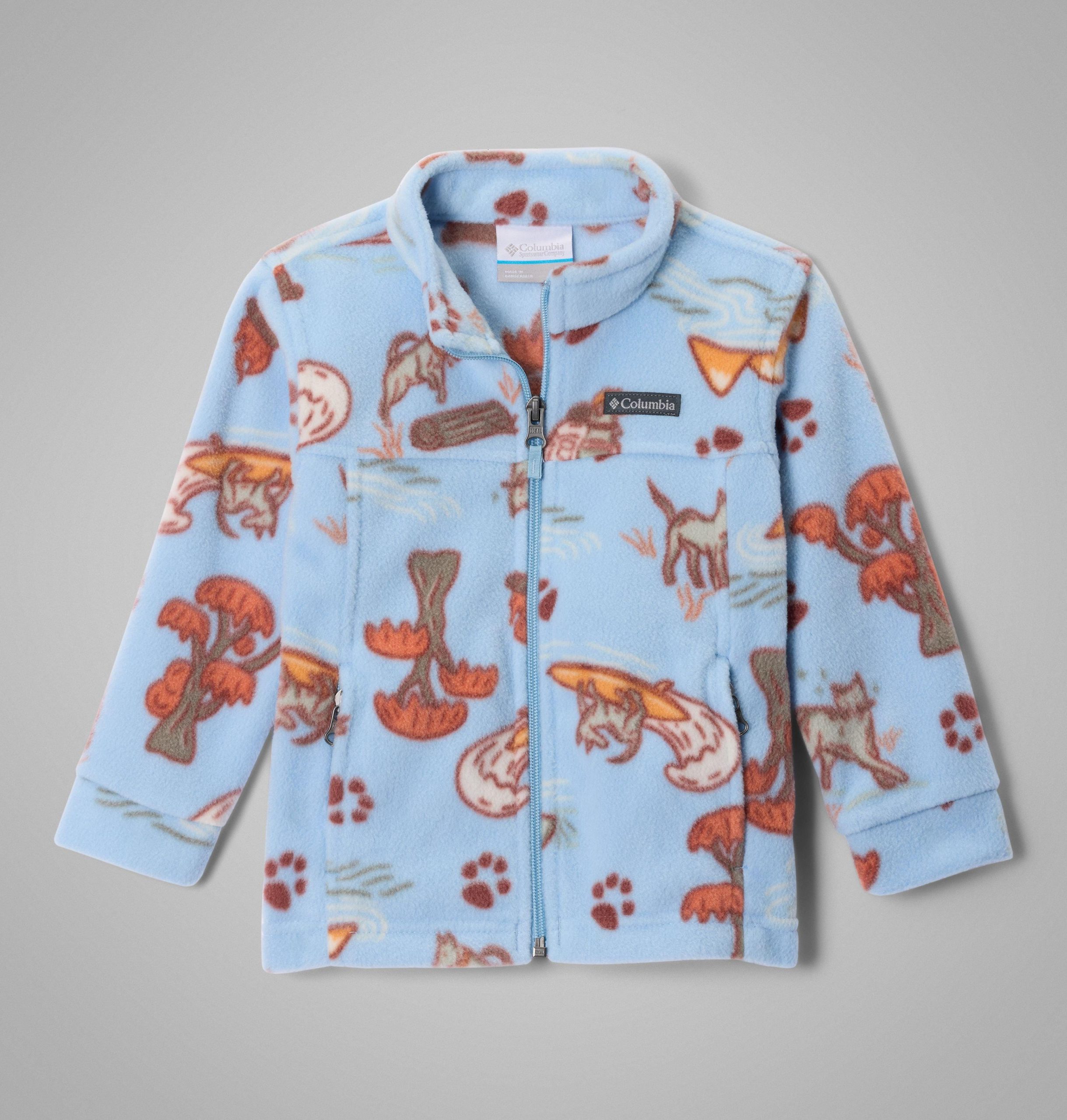 fleece med granittfjelltrykk for småbarn