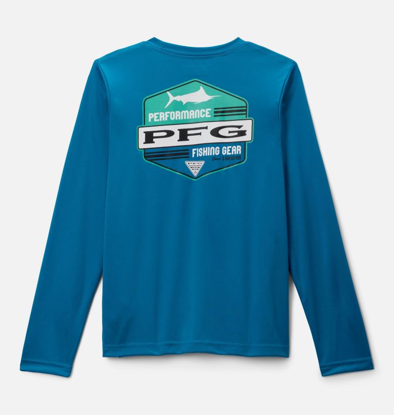 gutteskjorte med pfg terminal tackle-motiv og lange ermer
