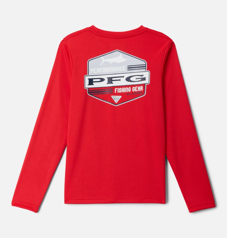 gutteskjorte med pfg terminal tackle-motiv og lange ermer