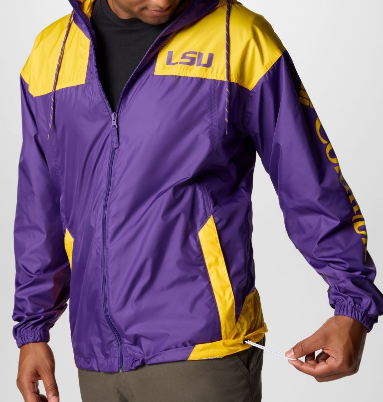 herre collegiate flash challenger ii vindjakke – lsu